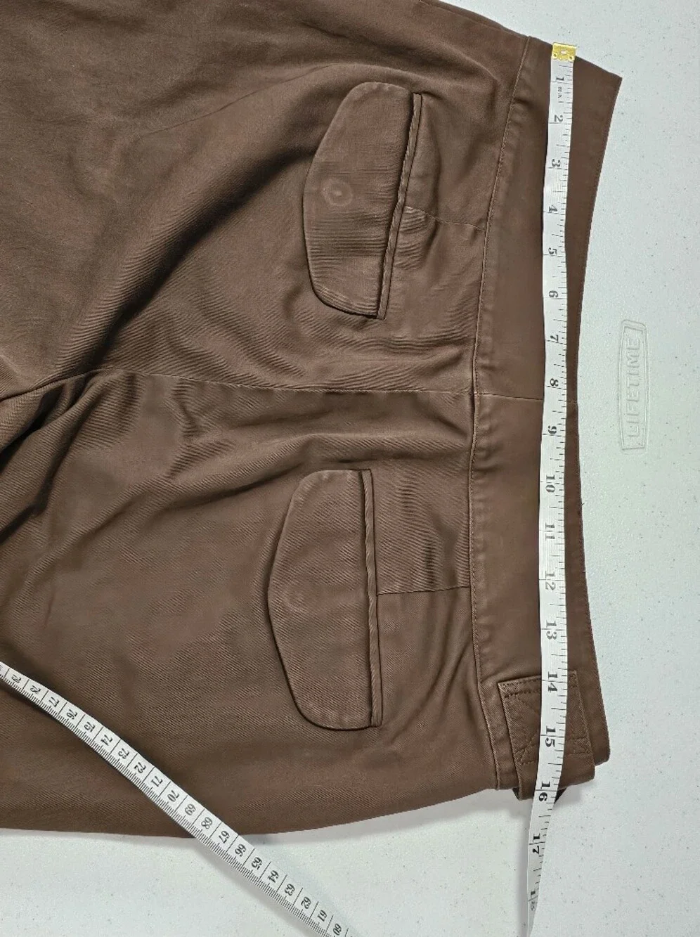Y2K Vintage Ralph Lauren Brown Belted Chinos Womens Pants 8